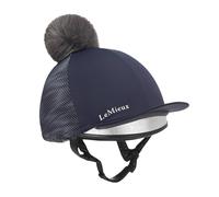 LeMieux Eleanor - Gorro reflectante de seda, color azul marino