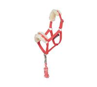 LeMieux Hobby Horse Toy Harlow - Collar de cabeza y cuerda de plomo - Coral Crush