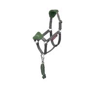 LeMieux Hobby Horse Vogue Halter & Leadrope - Diseñado para adaptarse a caballos Hobby - Adecuado para mayores de 3 años - Verde cazador