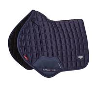 LeMieux Loire Classic Satin Close Contact Square Navy Saddle Pad, Unisex-Adult, Large