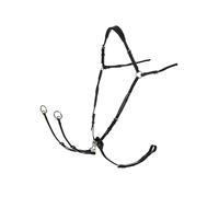LeMieux Pechera (accesorio de anillo en D) - Negro/Plata - Pony