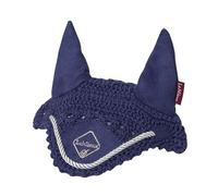 LeMieux Toy Pony Fly Hood - Hilo reciclado de ganchillo hecho a mano - A partir de 3 años - Azul tinta - Talla única
