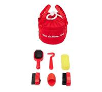 LeMieux Toy Pony - Kit de aseo Ember - Incluye cepillos, peine de curry, esponja, organizador de enredos y púa de pezuña - Almacenar en una mini bolsa de aseo con cordón - Adecuado para mayores de 3