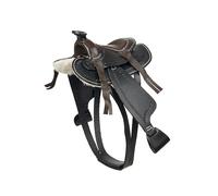 LeMieux Toy Pony - Sillín occidental - Juguete educativo - A partir de 3 años - Cuero negro