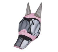 LeMieux Visor-Tek - Máscara completa para moscas - Malla UV negra transpirable - Tiras de forro suave - Fondant - Pequeño