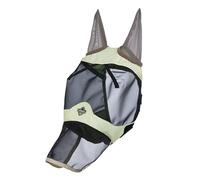LeMieux Visor-Tek - Máscara completa para moscas - Malla UV negra transpirable - Tiras de forro suave - Macaron - Pequeño