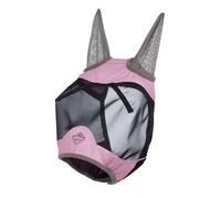 LeMieux Visor-Tek - Máscara de media mosca - Malla UV negra transpirable - Tiras de forro suave - Fondant - Mediana