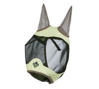 LeMieux Visor-Tek - Máscara de media mosca - Malla UV negra transpirable - Tiras de forro suave - Macaron - Pequeño