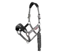 LeMieux Vogue - Collar de Forro Polar para la Cabeza, Cabestro y Cuerda de Plomo (Negro - mazorca)