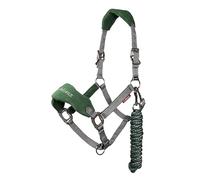 LeMieux Vogue Fleece Headcollar & Rope Hunter Green
