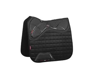LeMieux X-Grip Silicone Dressage Square Alforja de aderezo, Unisex Adulto, Negro, Large