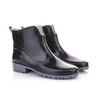 LEMIGO Botas de Goma Caucho Para Mujer Botas de Agua Impermeable Elke (Negro, numeric_38)