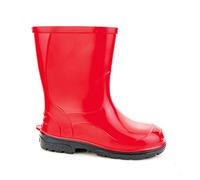 LEMIGO Botas de Goma impermeable Para Niños (Rojo, 25)
