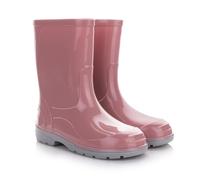 LEMIGO Botas de Goma impermeable Para Niños (Rosa empolvado, 34)