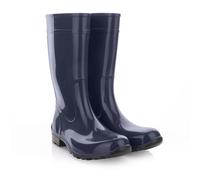 LEMIGO Botas de Goma para Mujer Botas de Lluvia Altas Impermeables Zapatos de Jardín 967 Ilse (Azul marino, Sistema tallas calzado EU, Adulto, Números, mediano, 38)
