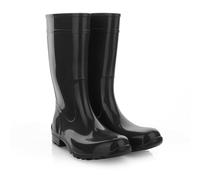 LEMIGO Botas de Goma para Mujer Botas de Lluvia Altas Impermeables Zapatos de Jardín 967 Ilse (Negro, Sistema tallas calzado EU, Adulto, Números, mediano, 42)
