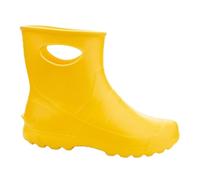 LEMIGO Botas de Lluvia de Jardín Unisex Muy Ligeras de EVA 36-47 EU (Amarillo, Sistema tallas calzado EU, Adulto, Números, mediano, 41)