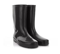 LEMIGO Botas de Lluvia Impermeables Para Mujer Zapatos de Jardín Verde Negro IGA 36-42 EU (Negro, 36)