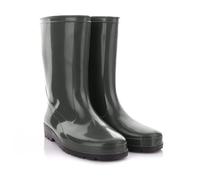 LEMIGO Botas de Lluvia Impermeables Para Mujer Zapatos de Jardín Verde Negro IGA 36-42 EU (Verde, 39)