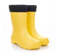 LEMIGO Botas de lluvia muy ligeras de espuma EVA con forro DAKOTA 36-42 EU (Amarillo, 36)