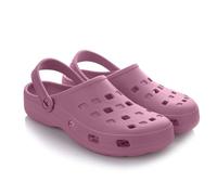 LEMIGO Lemigoose - Zuecos ligeros de jardín para hombre y mujer, rosa oscuro, 39 EU