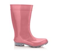 LEMIGO Botas de Goma para Mujer Botas de Lluvia Altas Impermeables Zapatos de Jardín 967 Ilse (Rosa polvo, Sistema tallas calzado EU, Adulto, Números, mediano, 37)