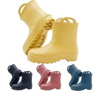 LEMIGO Niños Botas de Goma Ligeramente Impermeables Botas de Lluvia de...