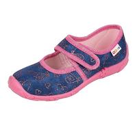 LEMIGO Zapatillas de velcro con corazones para niñas Calzado de estar po casa 27 EU / 9.5 UK