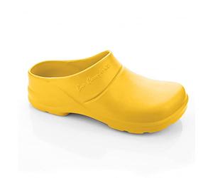 LEMIGO Zuecos ligeros de EVA para jardín, jardinería, BIO COMFORT, Amarillo Mostaza, 41 EU