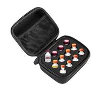 Lemintae Soporte para nevera con 12 ranuras para frascos de insulina, estuche de almacenamiento para botellas de insulina con bolsa de malla para organizar viales de inyección de 10 ml y accesorios