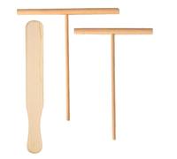 LEMLIN 3 Piezas de Juego de Distribuidores de Crepes, 2 Distribuidores de Masa en Forma de T y 1 Alisador de Masa, Distribuidores de Masa Fáciles de Limpiar para Accesorios