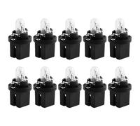 LEMLIN Juego de 10 bombillas para salpicadero, CC 12V 2W 30MA, juego de bombillas para iluminación de salpicadero de coche, bombilla genérica con conexión directa, instalación sencilla