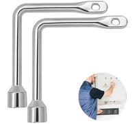 LEMLIN Llave Triangular Universal,Llave Triangular para Ceniceros,Radiadores,Telecomunicaciones,Bombas,Bomberos,Ascensores y Máquinas,Herramienta de Aleación de Zinc Inoxidable Resistente