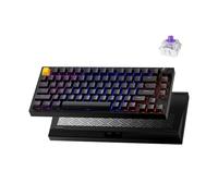 Lemokey P1 HE 75% inalámbrico teclado mecánico personalizado para juegos con Gateron de doble riel, versión de perilla de interruptores magnéticos, QMK 2.4 GHz, Bluetooth 5.2 RGB, retroiluminación