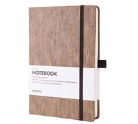 Lemome Cuaderno Rayas/Ruled Notebook Diario de Escritura de Tapa Dura Ecológico Natural de Corcho y Papel Grueso Premium - A5 (5x8) Linked Classic Notebook