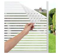 LEMON CLOUD Vinilo Ventanas de Privacidad, Esmerilada No Adhesivo Electroestático Láminas para Cristales, Decorativos Oficina Cocina - 44,5x300 CM, Franja Vertical