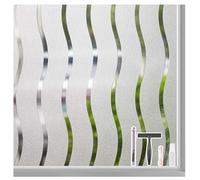 LEMON CLOUD Vinilos para Ventanas, Privacidad Esmerilado Estático Vinilo Cristal Ventana, No Adhesivo Anti UV Decorativos Oficina Cocina Hogar, 44,5 x 200 cm - Ondulado