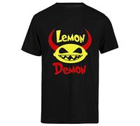 Lemon Demon Camiseta Negra De Manga Corta para Hombre