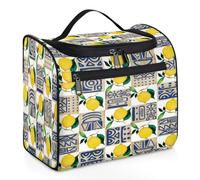 Lemon Egypt - Bolsa de maquillaje de viaje para mujeres, hombres, niñas y niños, 11.2 L, bolsa de aseo colgante, organizador de cosméticos, bolsas de ducha, color, XL, Organizador de bolsas