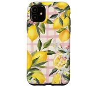 Lemon Fruit Summer Floral Citrus Vintage Pink Cute Carcasa para iPhone 11