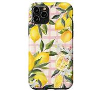 Lemon Fruit Summer Floral Citrus Vintage Pink Cute Carcasa para iPhone 11 Pro