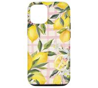 Lemon Fruit Summer Floral Citrus Vintage Pink Cute Carcasa para iPhone 12/12 Pro