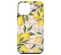 Lemon Fruit Summer Floral Citrus Vintage Pink Cute Carcasa para iPhone 12 mini