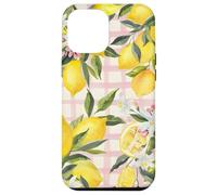 Lemon Fruit Summer Floral Citrus Vintage Pink Cute Carcasa para iPhone 12 Pro Max