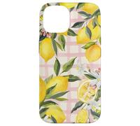 Lemon Fruit Summer Floral Citrus Vintage Pink Cute Carcasa para iPhone 14