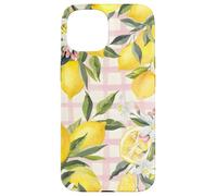 Lemon Fruit Summer Floral Citrus Vintage Pink Cute Carcasa para iPhone 15