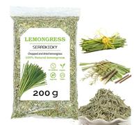 Lemon Grass - Hierba limón 200 g de hierba limón seca y cortada - Té de hierba lemon 100% natural y ecológico - Para manualidades,té, repostería,jabón,cocina y decoración
