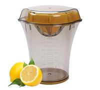 Lemon Juicer, Handheld Citrus Squeezer, 5.91x5.31in Portable Fruit Press with Scale, Built-In Pour Spout, Easy Grip for Orange Pressing, Lemon Extracting, Kitchen Accessories