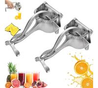 Lemon Juicer Squeezer, Manual Juicer, Aluminum Alloy Handheld Fruit Orange Juice Squeezer with Ergonomic Grip,Hand Pomegranate Juicers Squeezers for Lemon Orange Pomegranate Citrus Lime (2Pcs)