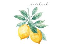 Lemon Notebook - Mediterranean Writing Journal: Minimalist watercolor notebook inspired by Amalfi Coast lemons, summer cafés and slow living